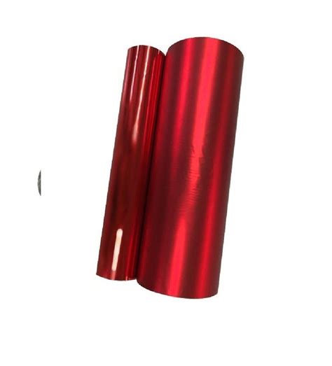 Red Polyester Metallized Color Film Packaging Type Roll Thickness