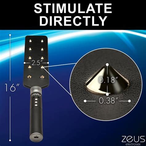 E Stim Paddle Con Borchie Sex Toy Con Elettrostimolazione Zeus