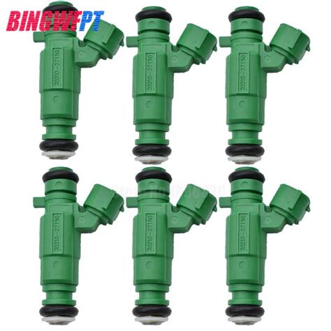 X Fuel Injector For Hyundai Sonata Santa Kia Optima Sportage Dohc V