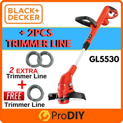 Black Decker Gl Grass String Trimmer Mesin Rumput W Only Foc