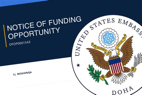 US Embassy In Qatar Offers Grants Up To USD100K For Projects Advancing