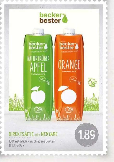 Becker Bester Direkts Fte Oder Nektare Angebot Bei Edeka Struve