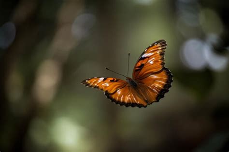 Premium AI Image A Butterfly In The Forest