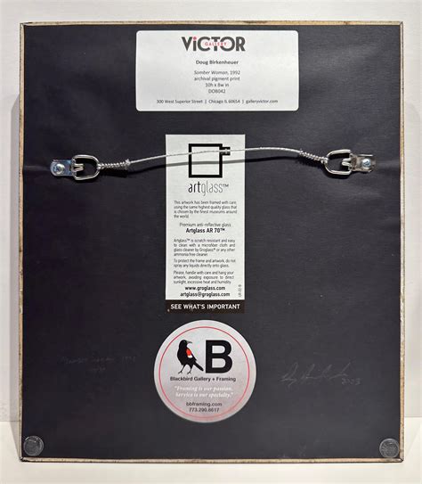 Doug Birkenheuer Somber Woman Nude Female Seated And Veiled Black And White