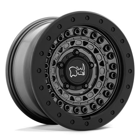 Black Rhino Gun Black With Black Rock Guard 18x9 Boltage 6x1397 Offset 18 Jante Roue