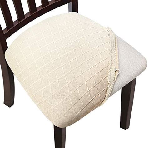 LANSHENG Waterproof Chair Seat Covers For Dining Room Washable Jacquard