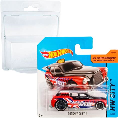 Hot Wheels Cockney Cab II Taxi HW City Short Card Blister Card Protector Pack