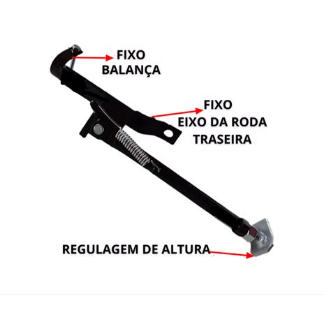 Cavalete Lateral Alongado Motoboy Reforçado Cg Titan 125 150 Shopee