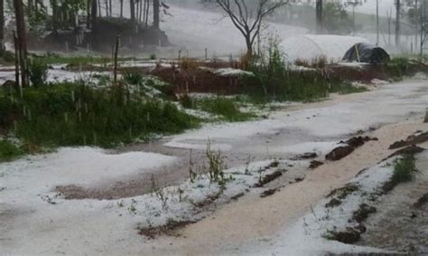 Chuva De Granizo Muda Paisagem Em Cidade Do Oeste De SC ClicRDC