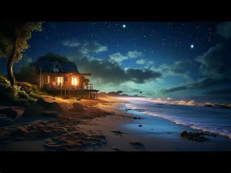 Enchanted Night Beach ASMR Seaside Ambience Natural Wave Sound YouTube