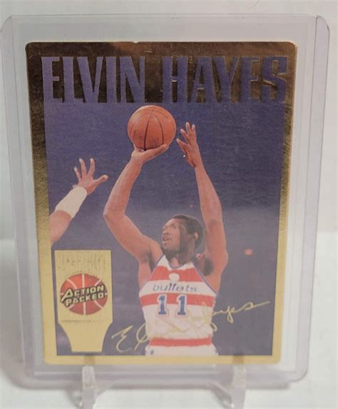 Elvin Hayes Action Packed Washington Bullets Card Near Mint Ebay