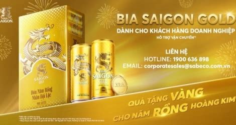 bia saigon gold ra mat thung bia phien ban tet rong thu hut khach hang