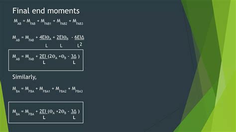 Slope Deflection Equation Structure Analysis Civil Engineering Ppt