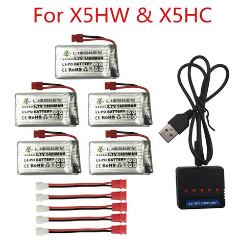 3 7V 1400mah Li Po Battery Syma X5 X5C X5uw X5uc X5hw X5hc Battery RC