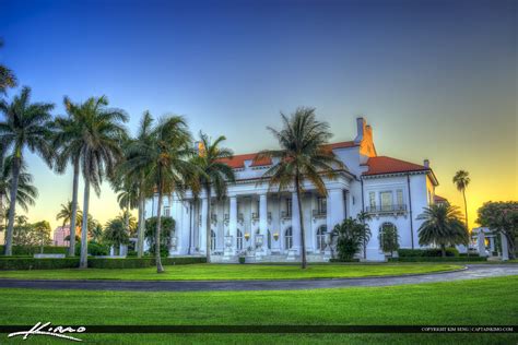 Flagler Museum Palm Beach Sunset | HDR Photography by Captain Kimo