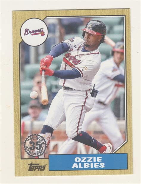 2022 Topps Update 1987 RETRO 35th ANNIVERSARY 87TBU 31 OZZIE ALBIES