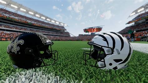 New Alternate Helmets Madden Gameplay Update Bengals Vs Saints