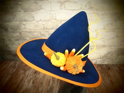 Pumpkin Felt Witch Hat