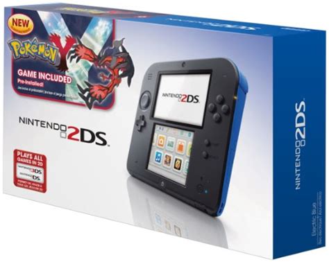 Nintendo 2ds Handheld Gaming System With Pokemon Y Blue Be Mobile