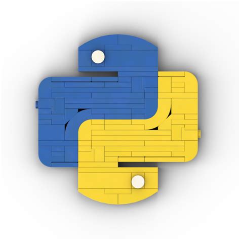 Lego Moc Python Logo By Greg Rebrickable Build With Lego