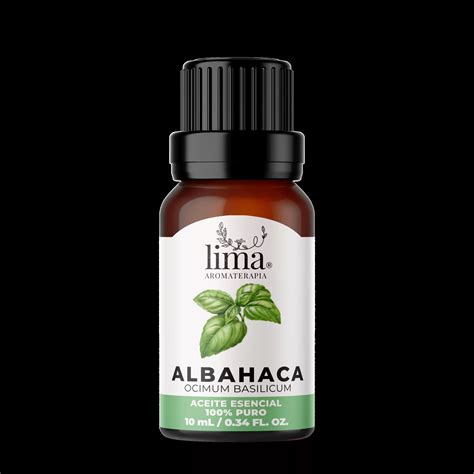 Aceite Esencial De Albahaca 10 Ml Lima Aromaterapia