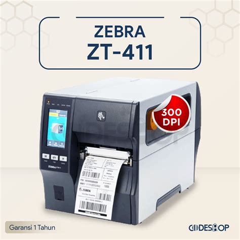 Jual Zebra Zt411 Printer Barcode Industrial Cetak Resi 300dpi Shopee