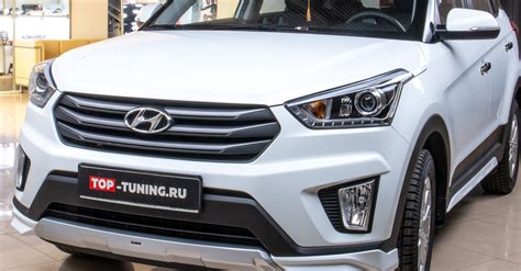 Юбка на передний бампер Zeus на Hyundai Creta