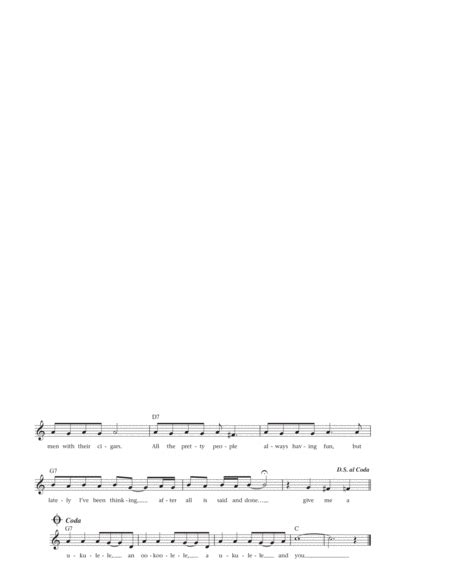 A Ukulele And You From The Daily Ukulele Arr Liz And Jim Beloff By