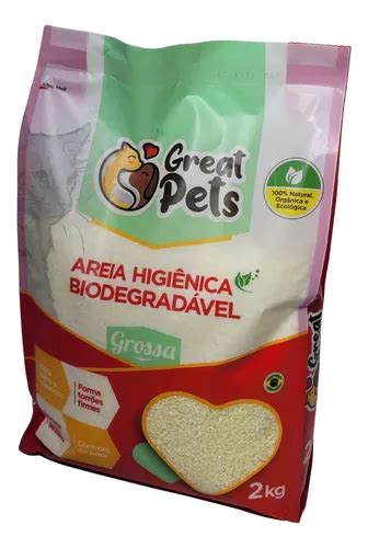 Areia Higi Nica Biodegrad Vel Great Pets Grossa Gatos Kg Mercadolivre