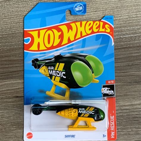 Toys Hot Wheels Helicopter Skyfire Hw Rescue Hotwheels Mattel New 223 Poshmark