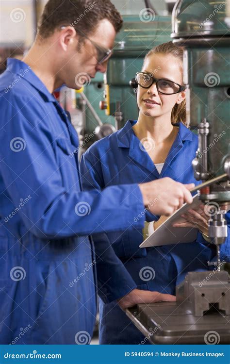 machinists working  machine stock photo image  labour