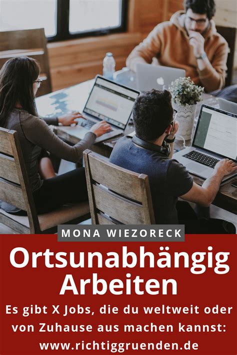 Ortsunabh Ngig Arbeiten Existenzgr Ndung Job Gesch Ftsideen