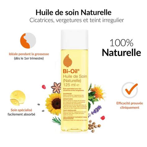 Bi Oil Huile De Soin Naturelle Ml Pour Peau S Che Et Teint