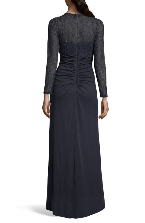 Xscape Evenings Xscape Lace Bodice Ruched Evening Dress Nordstrom