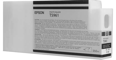 Epson T Photo Black Ultrachrome Hdr Ink Cartridge T