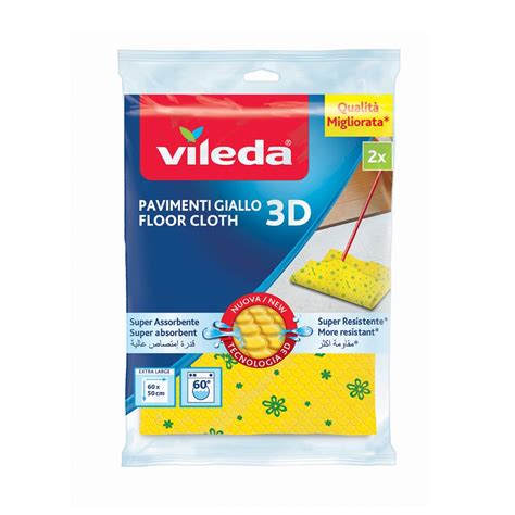 Shop Risparmio Casa VILEDA Panno Pavimenti Giallo 2pz