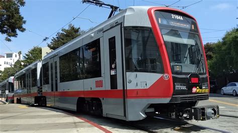 Sf Muni Siemens S Lrv On Route N Judah Car Train