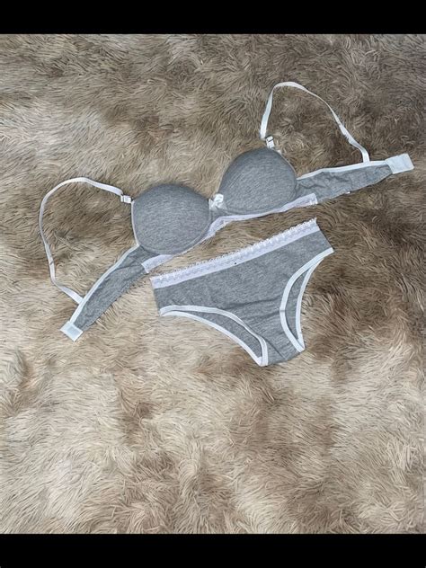 Conjunto Lingerie Em Algod O Bojos Lingerie Feminina Nunca Usado Enjoei