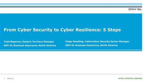 Pdf From Cyber Security To Cyber Resilience 5 Steps · Accenture