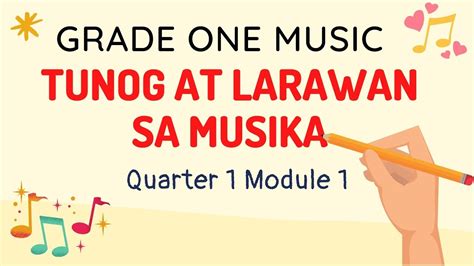 Tunog At Larawan Sa Musika Grade One Music Quarter 1 Week 1 YouTube