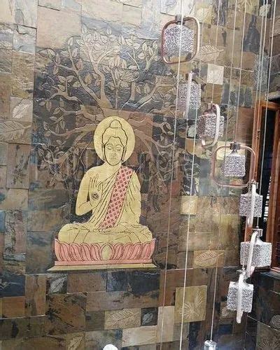 Matte Natural Stone Buddha Wall Murals At Rs Square Feet In