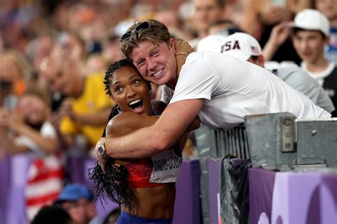 Olympic Power Couple Tara Davis Woodhall And Hunter Woodhall Celebrate