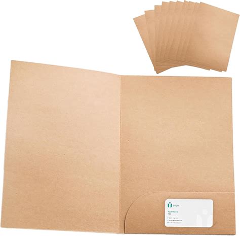 Cartelline Portadocumenti In Carta Kraft YIDM 10 Pcs Cartella