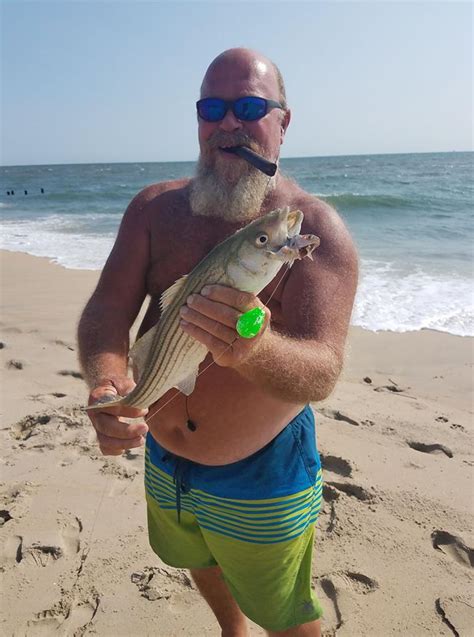 John Williams Caught This Striped Bass On Mullet Rig Saturday Morning