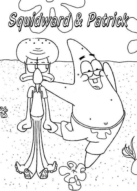 58 Free Printable Squidward Coloring Pages Donellasophy