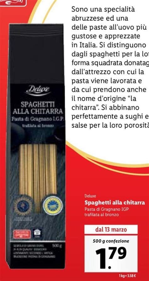 Offerta Deluxe Spaghetti Alla Chitarra Pasta Di Gragnano IGP Trafilata