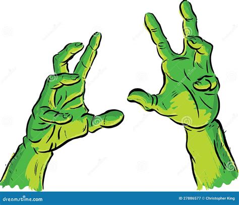 Spooky Halloween Hands Cartoon Vector | CartoonDealer.com #27886577