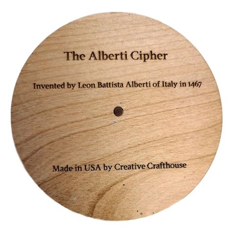 Alberti Cipher Wheel - Escape Room Secret Decoder Disk