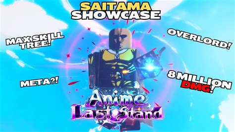 Showcasing Max Skill Tree Saitama In Anime Last Stand One Punch Man