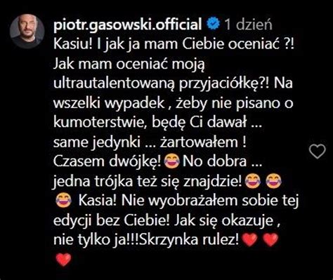 Piotr Gąsowski w TTBZ będzie oceniał występy swojej przyjaciółki Czy